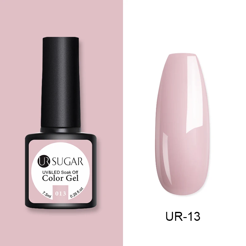 Ur Sugar, 7,5 мл, розовый цвет, УФ-гель, голографический лак, полуперманентный лак для ногтей, Гель-лак для маникюра - Цвет: 13