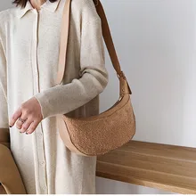 Новинка, плюшевая поясная сумка, Повседневная дикая простая сумка на плечо, функциональная нагрудная сумка для мобильного телефона, дорожные сумки, Bolsa Feminina