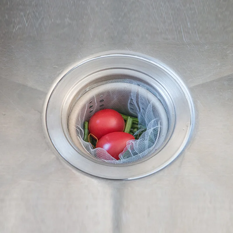 Isolation Clogging Prevent Kitchen Bathroom Shower Drain Residue Collector Sink Strainer Filter Net Bag Disposable
