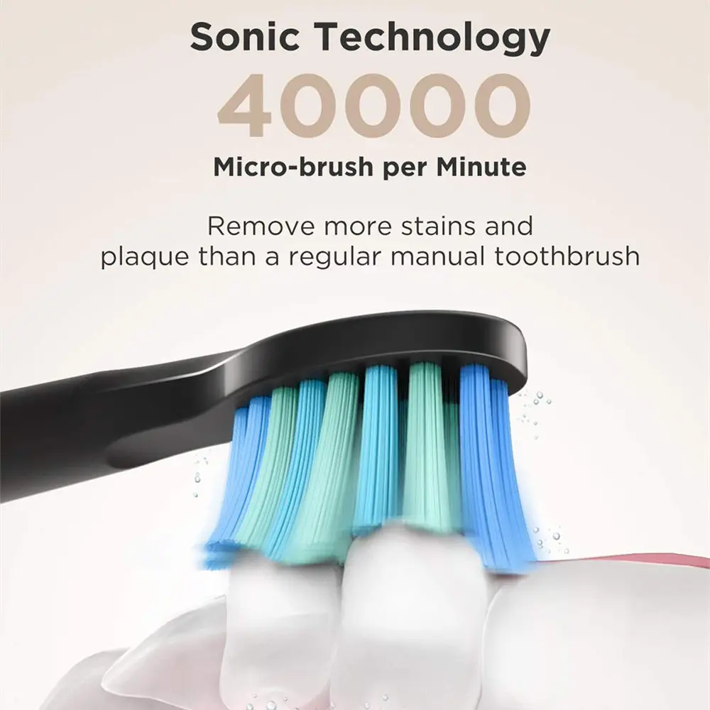 Fairywill 508 Sonic Electric Toothbrush Rechargeable 3 Brush Heads 2 Mins Timer Brush 5 Modes Fast Charge Tooth Brush for Adults Fairywill 508 Sonic Electric Toothbrush Rechargeable 3 Brush Heads 2 Mins Timer Brush 5 Modes Fast Charge Tooth Brush for Adults