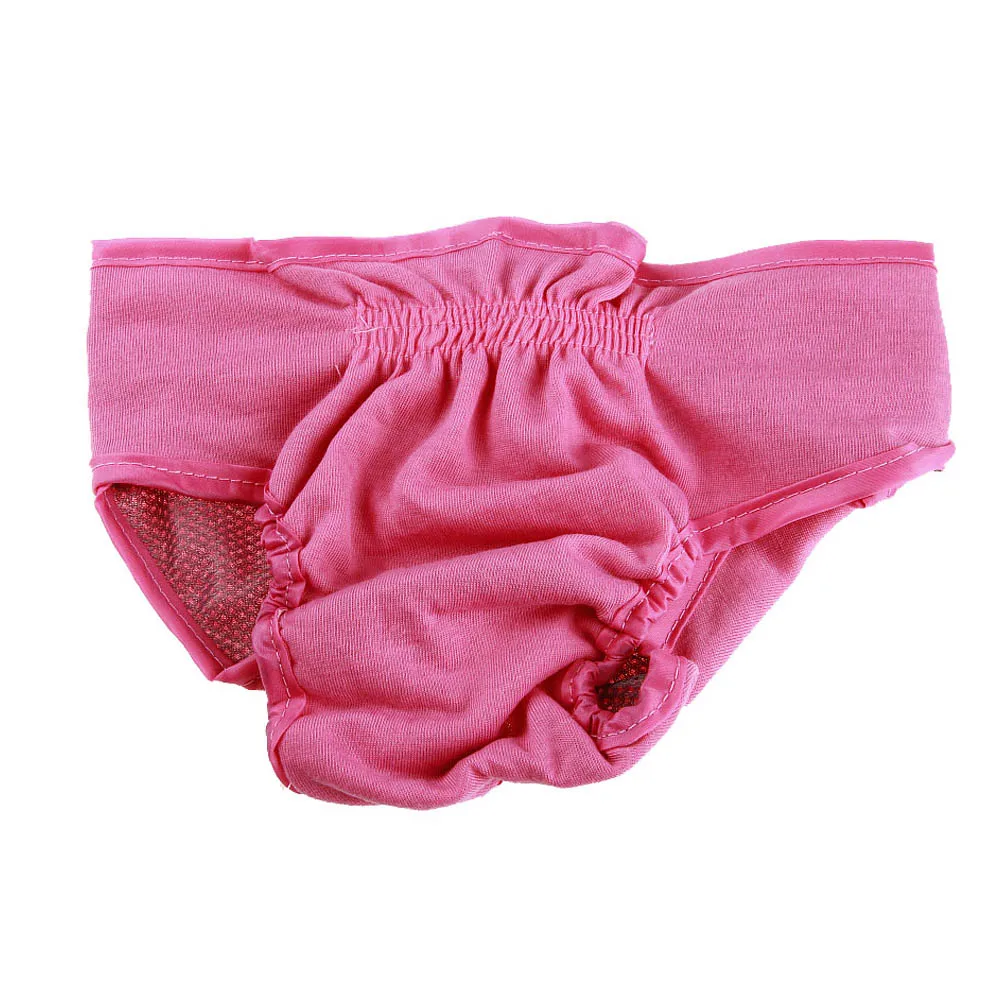Удобные трусики для собаки, гигиеническое нижнее белье, подгузники, физиологические штаны, одежда AC889 - Цвет: Розовый