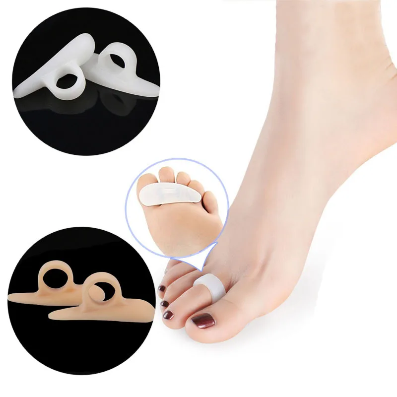 

Silica Gel Hallux Valgus Hammer Toe Support Cushion Overlap Toe Seperater Claw-like Toe Support Cushion