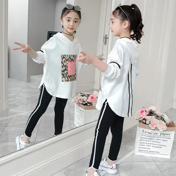 

Girls Spring Suit 2020 New Style Children's Fashionable Spring Dress Children's Fashion Casual Girl's Sports Two-Piece Set