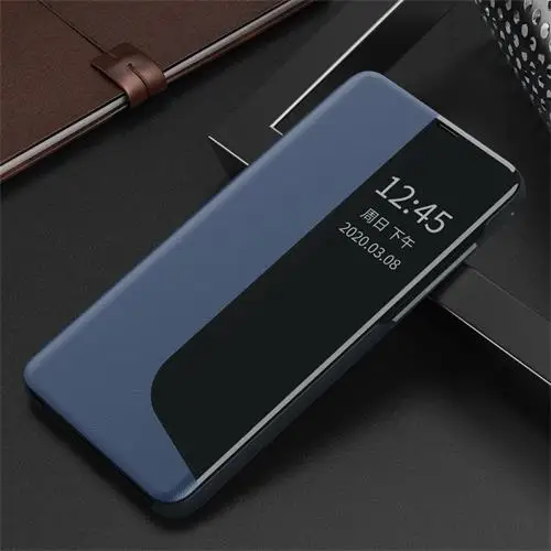 silicone case for huawei phone Thông Minh Mới Lớn Xem Bao Da Ốp Lưng Cho Huawei P40 Lite E P30 Pro P20 Đứng Bao Da Trên Giao Phối 20 Pro fundas huawei snorkeling case Cases For Huawei