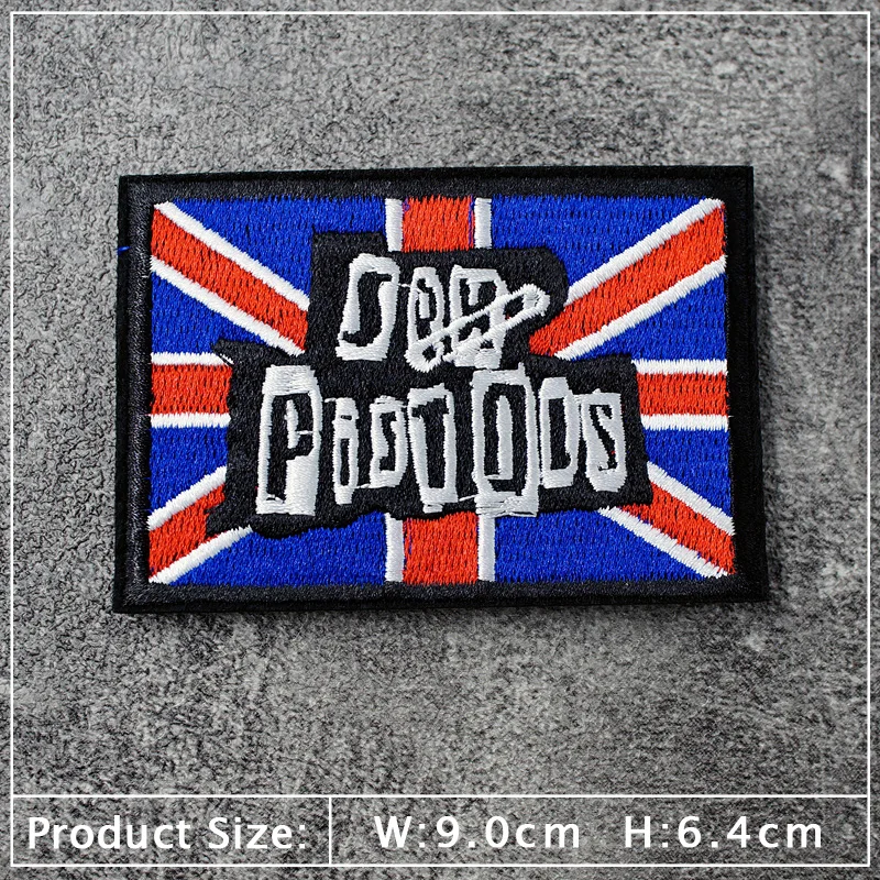 Band Patches Embroidery Applique Clothes Ironing Sewing Supplies Decorative Badges ROCK MUSIC