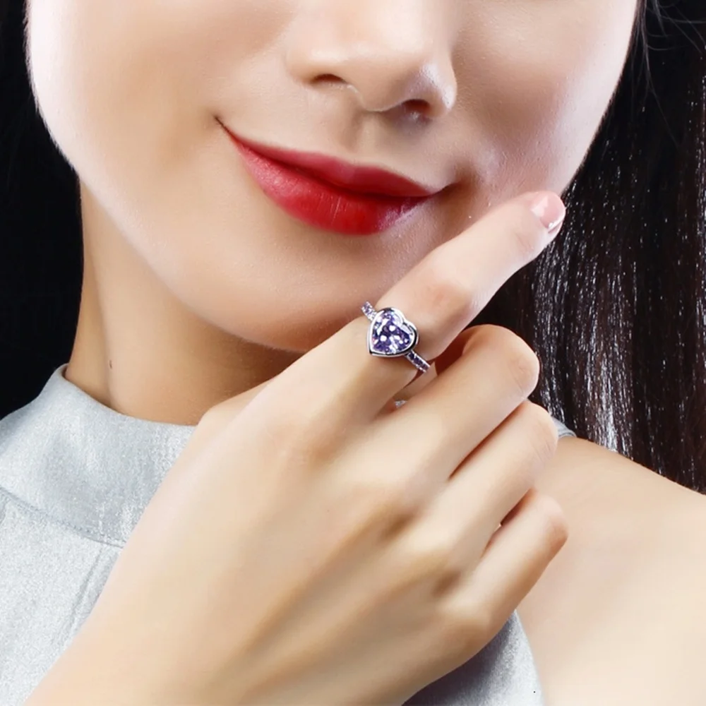 DreamCarnival 1989 Women Lover Heart Zircon Solitaire Rings 4 Colors 11mm Wedding Engagement Party Jewelry Amazing Price WA11316 DreamCarnival 1989 Women Lover Heart Zircon Solitaire Rings 4 Colors 11mm Wedding Engagement Party Jewelry Amazing Price WA11316