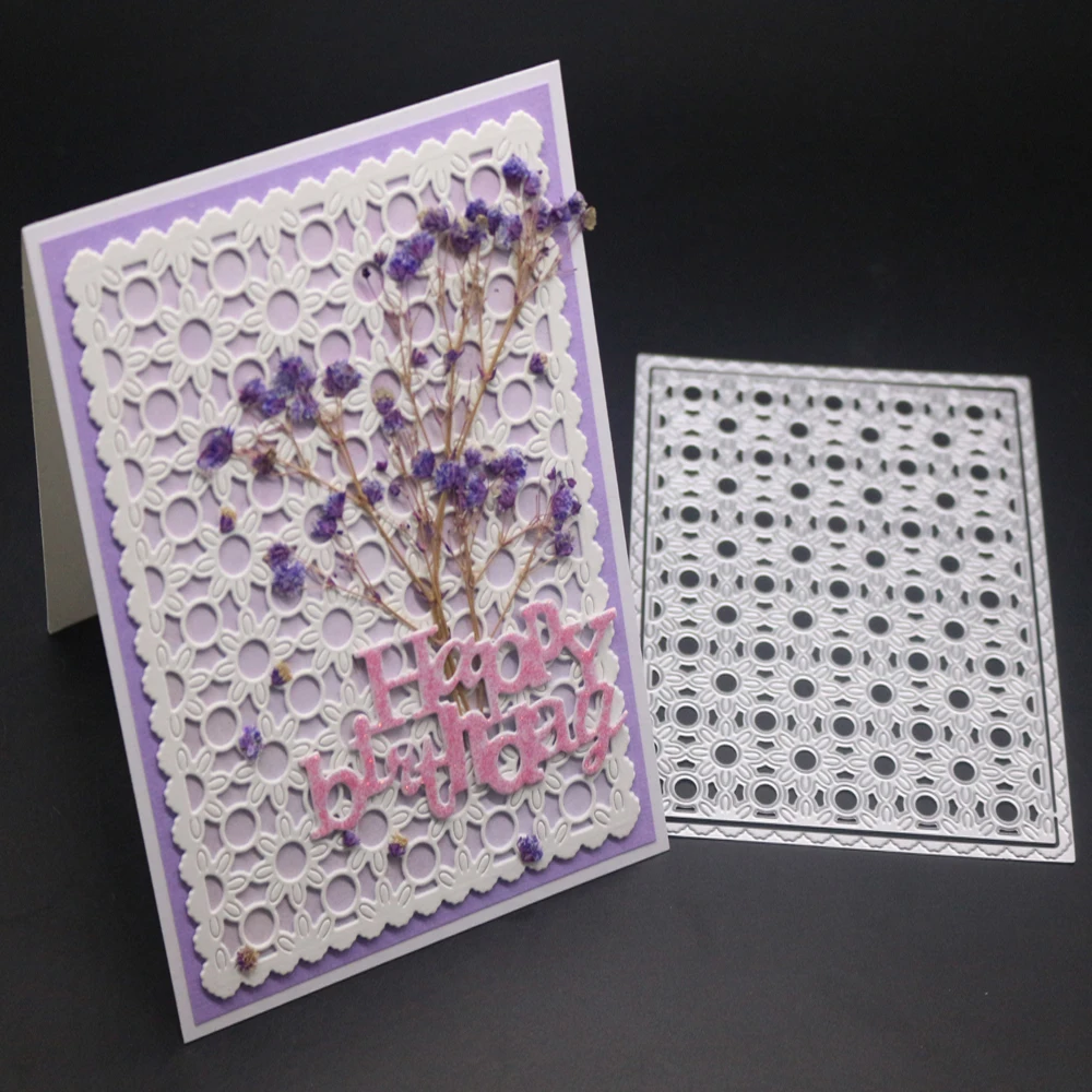 

Estel Etched Frame Background Metal Steel Cutting Dies Stencils for Scrapbooking Card Making 2019 New Etched Embossing Die Cuts