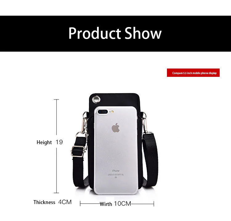 Universal Mobile Phone Bag For Samsung/iPhone/Huawei/HTC/LG Case Wallet Outdoor Sport Arm Purse Shoulder Bag Women Phone Pouch