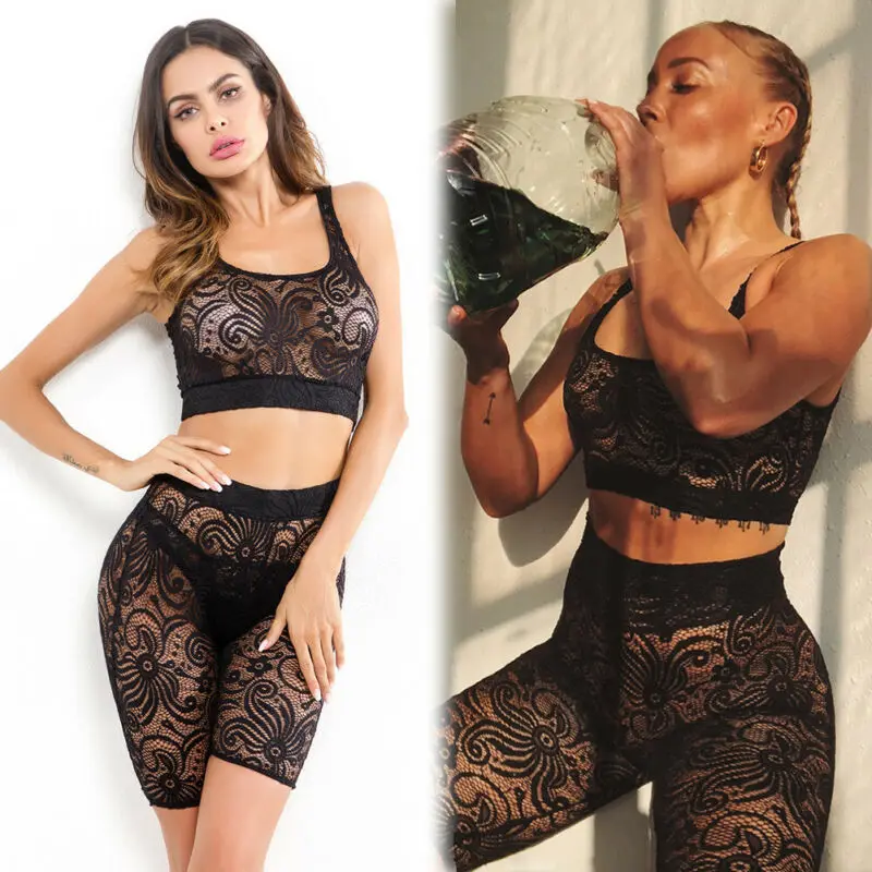 

2019 Newest Hot Women Sexy Lingerie 2 Piece Lace Bra+ Panties Babydoll Underwear Romper Set