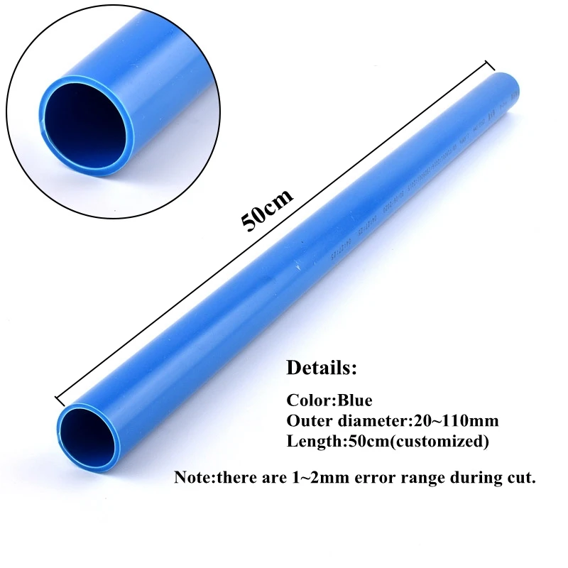 2021 O.D 16110mm PVC Pipe Aquarium Fish Tank Water Supply PVC Tube