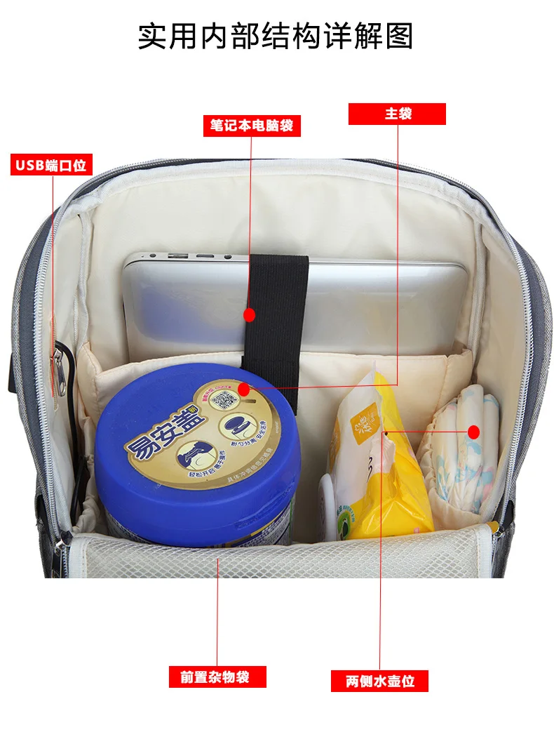 Модернизированная многофункциональная сумка от производителя оптом стиль сумка для подгузников на плечо Amazon Горячая Сумка для подгузников