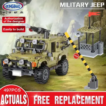 

XingBao Army Military The Ryan Car Set 06012 military Building Blocks educational toys for children Christmas Gift