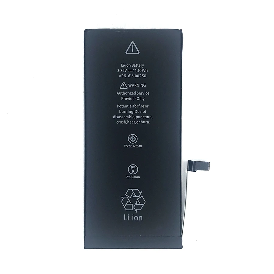

ITUF 10PCS 5A Quality Battery High capacity 2900 mAh 100% New Cell 0 cycle mobile phone lithium Battery for iPhone 7PLUS