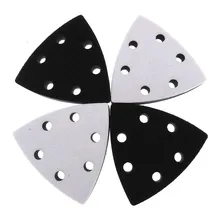 Tampon d'interface souple à 6 trous, 2 pièces, 90x90MM, support de disque de ponçage à crochet et boucle pour Automobiles et motos