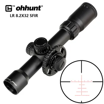 

Reddot LR 8.2X32 SFIR Hunting Scope Side Parallax Glass Etched Reticle Red Illumination Turrets Lock Reset Tactical Riflescope