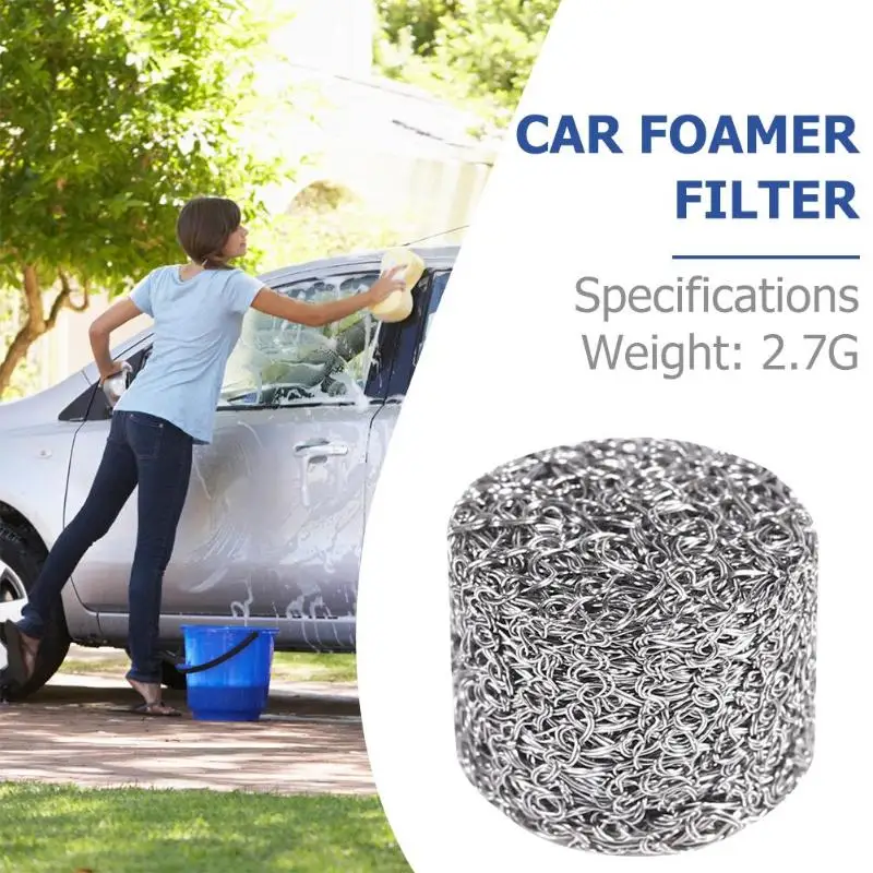 

Stainless Steel Car Wash Foam Pot FilterFoam Lance Filter Lance Mesh Tablet for Foam Generator Cartridge Foam Lance Filter