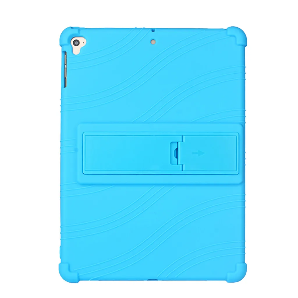 Лучшие продажи продуктов чехол для нового iPad 7-го поколения 10,2 дюймов силиконовый чехол для планшета для Носимых устройств - Цвет: Sky Blue