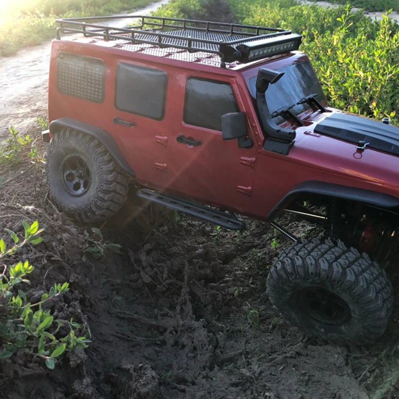 Superventas, piezas de repuesto P860016 portaequipajes con barra de luz para RGT EX86100 Rock RC Crawlers|Partes y accesorios| AliExpress