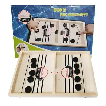

Slingshot Table Hockey Party Game, Bouncing Chess Hockey Game, Table Desktop Battle 2 in 1 Ice Hockey Game, Winner Board Games T
