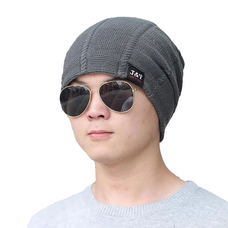 Шапка вязаная зимняя шапка Skullies Beanies мужские шапки Теплые Мешковатые маски Новые модные брендовые зимние шапки для мужчин и женщин вязаная шапка