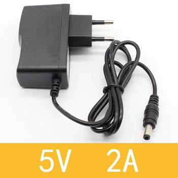 AC 100V-240V 컨버터 어댑터, DC 5V 2A 2000mA 전원 공급 장치, EU 플러그, DC 5.5mm x 2.1mm, 5V2A, 신제품, 1 개