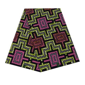 

Pretty ankara African 100% cotton wax prints fabric wax high quality 6 yard African sewing fabric WB-59