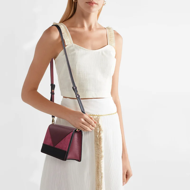 

Women Handbag Split Leather Shoulder Bag Messenger Bag Simple Bolsa Feminina