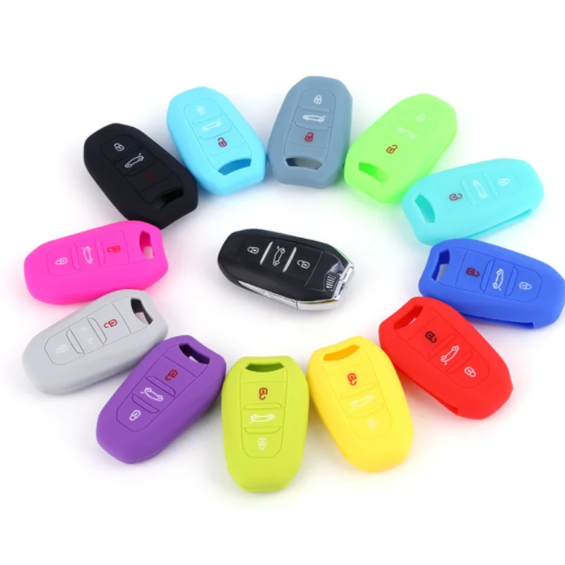 3 Pulsanti Per Peugeot C6 508 C5 C3 508 2008 3008 C4 Aircross Picasso Grand Car Key Custodia Protettiva In Silicone