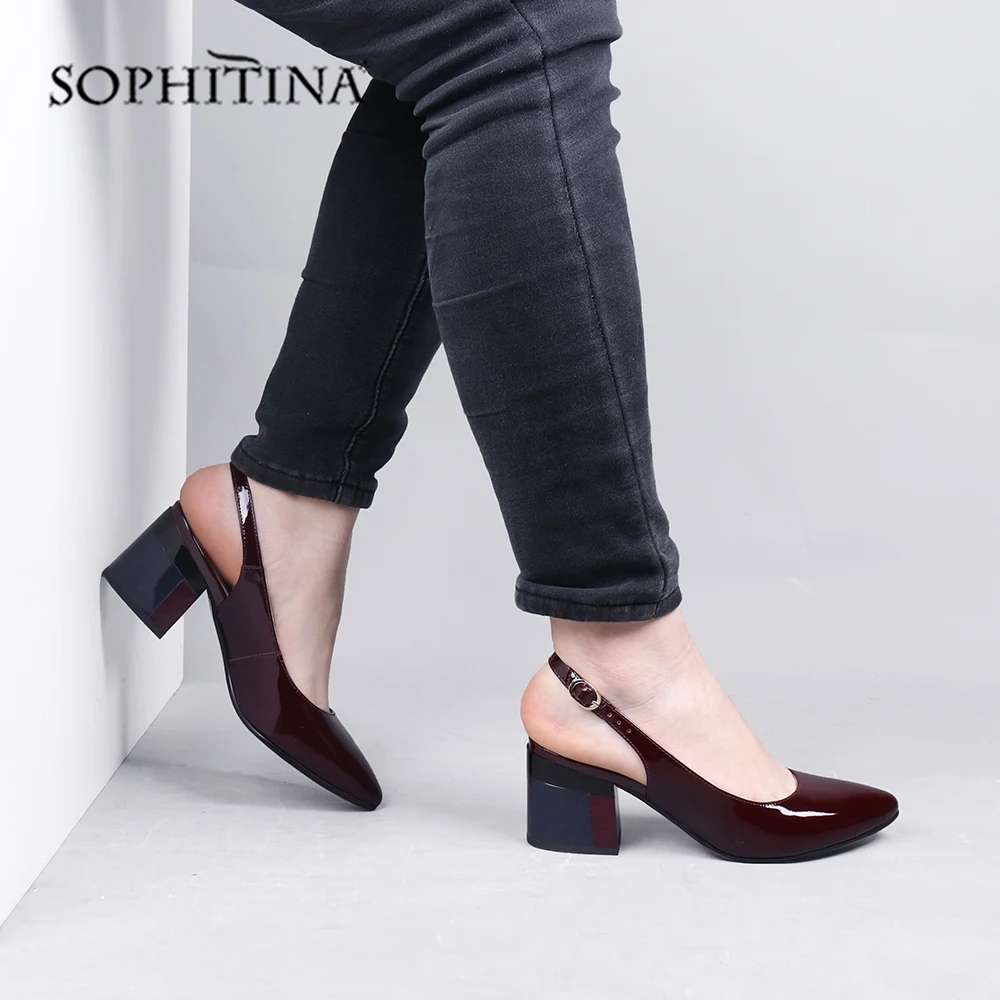 SOPHITINA/Хит 2019г. Обувь из качественной лакированной кожи Элегантные вечерние