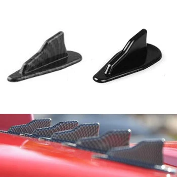 

10pcs Universal EVO-Style ABS Roof Shark Fins Spoiler Wing Kit Vortex Generator Black/Carbon