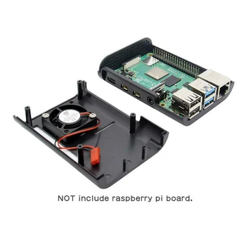 

Easy Install Support Cooling Fan Shelf Protective Case Cover Durable ABS Universal Accessories For Raspberry Pi 4 Model B