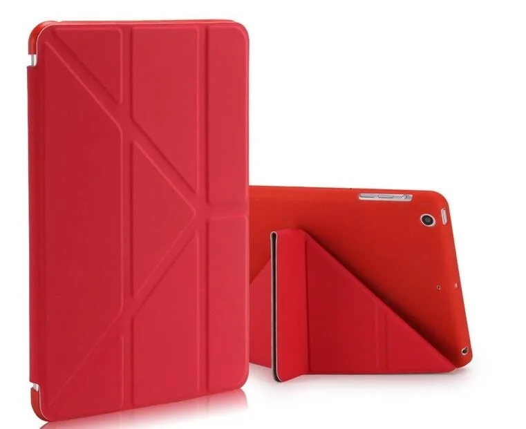 6-складной чехол-книжка Тонкий чехол для iPad Air 1 Air 2 Smart Auto-Sleep чехол A1474 A1566 подставка TPU Защитный чехол для iPad Air 1 2 флип чехол из ТПУ