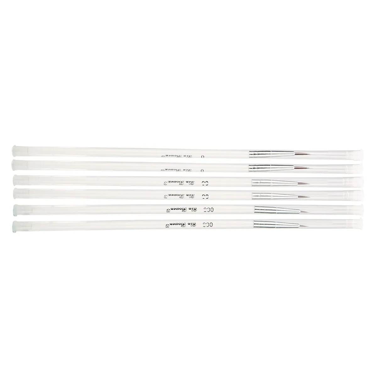 6 Piece Miniature Art Fine Detail Paint Brush Set for Detailing & Art Hand Drawn Painting Brush Pen Nylon Hair Wood Handle