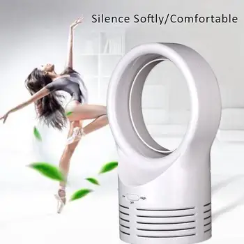 

Table-Desk None-Leaves Mini Fan Bladeless Fan Air-Conditioning White