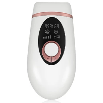 

EU Plug Pink 990000 Flash IPL Permanent Home LCD Display Epilator Electric Painless Hair Removal Device for Body Bikini Face Und