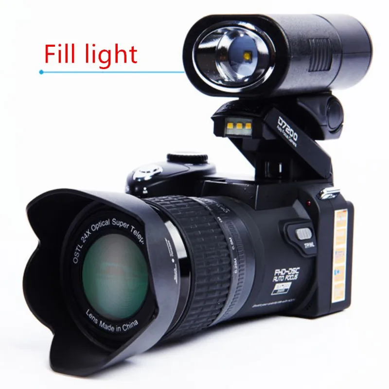 D7200 24MP HD половина-DSLR камера половина профессиональная цифровая камера s 16x телефото и широкоугольный объектив