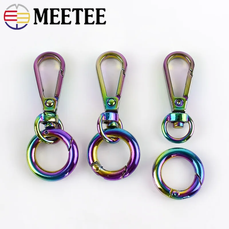 2/5 шт Meetee O Ring металлические пряжки собачий воротник тканевая лента сумки ремень
