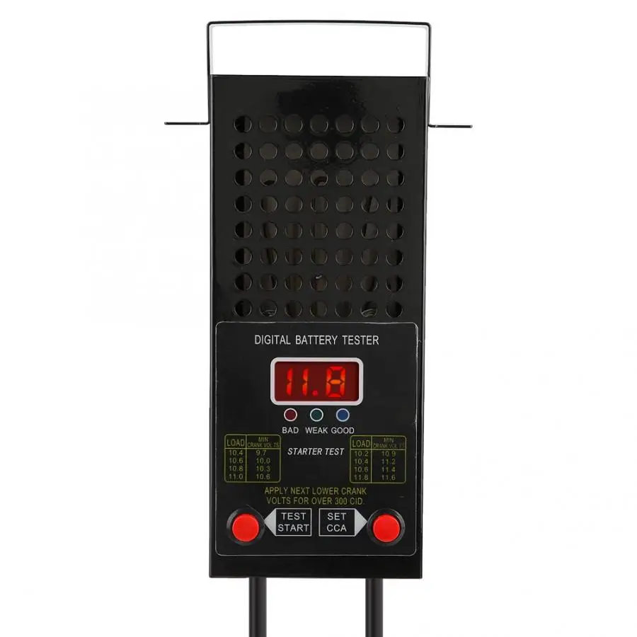 Автомобильный тестер батареи 12 В Автомобильный цифровой тестер батареи нагрузки вольт система зарядки тестер Анализатор диагностический инструмент тестер батареи