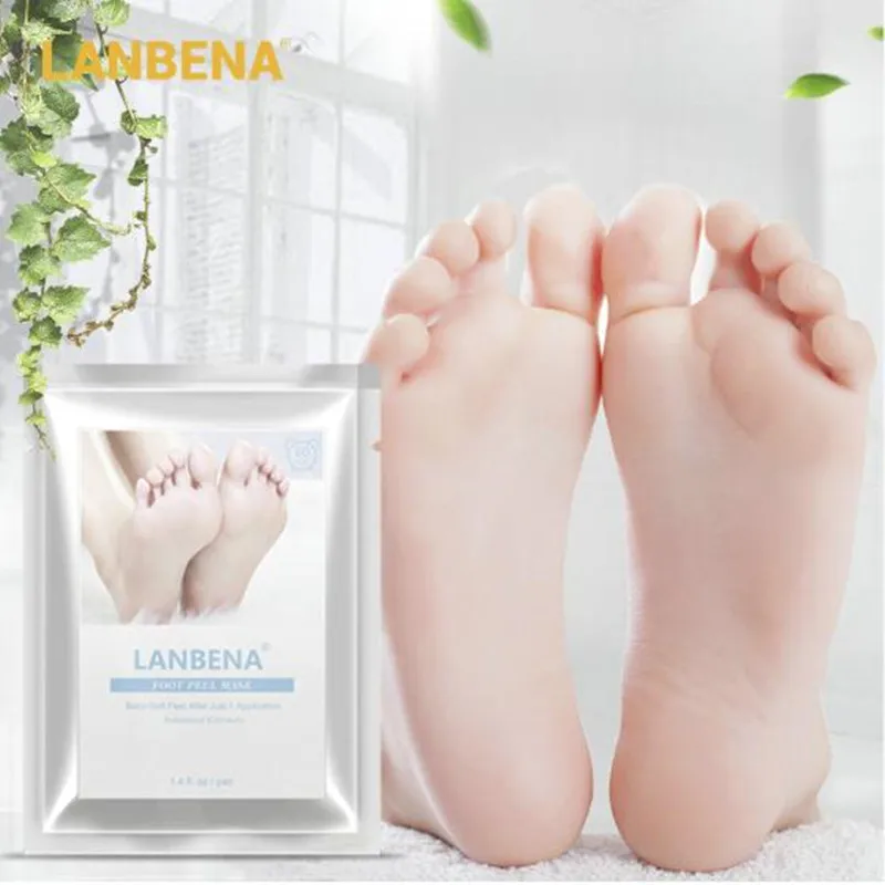 LANBENA маска для ног для ухода за ногами пилинг для ног маска для ног нужна только одна пара тщательно удалить омертвевшую кожу за 2-7 дней крем для ног