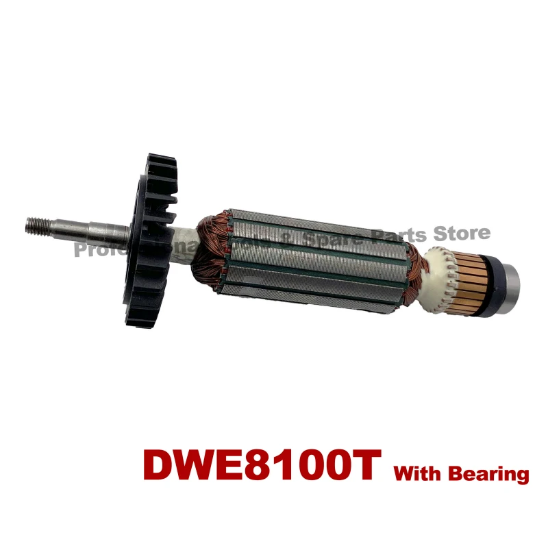 Tool Parts Tools AC 220V Armature Rotor Anchor Replace for DeWalt DW8100T Angle Grinder Rotor