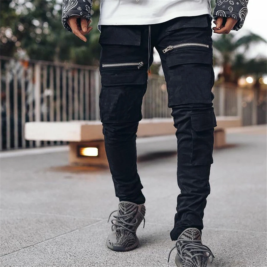 men's workout joggers 2019 Men Joggers Casual Pants Fitness Men Sportswear Pants Bottoms Skinny Sweatpants Trousers Black Gyms Jogger Sweat Pants sports trousers for men