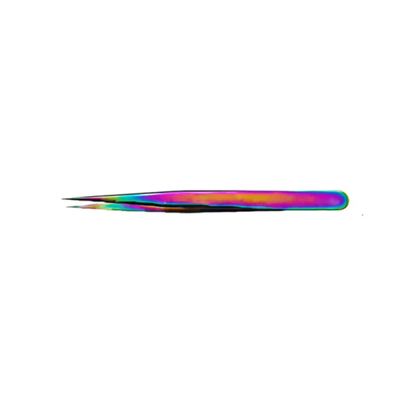 MCS-12 bright color Профессиональный из нержавеющей стали ультра точный Антистатический пинцет для наращивания ресниц макияж Пинцет Маникюр Инструменты для ногтей - Цвет: MCS-12 bright color