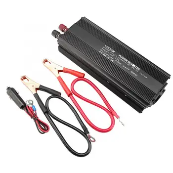 

NEW Correction Sine Inverter 12 V Converter 220V 1000W Power Inverter with Solar Panel Audio Converter