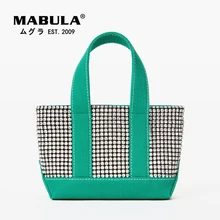 

MABULA Rhinestone Women Evening Tote Handbags Luxury Stylish Large Diamonds Party Clutch Shopper Purses
