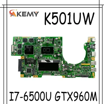 

90NB0BQ0-R00010 Laptop motherboard For Asus K501UW K501UWK K501UXM K501UQ mainboard DDR4-8G-RAM I7-6500U GTX960M-GPU