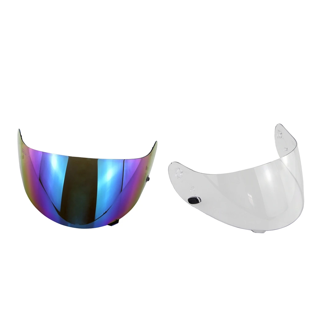 MagiDeal 2 Pieces Replacement Motorbike Visor for HJC HJ-09Clear+Colored