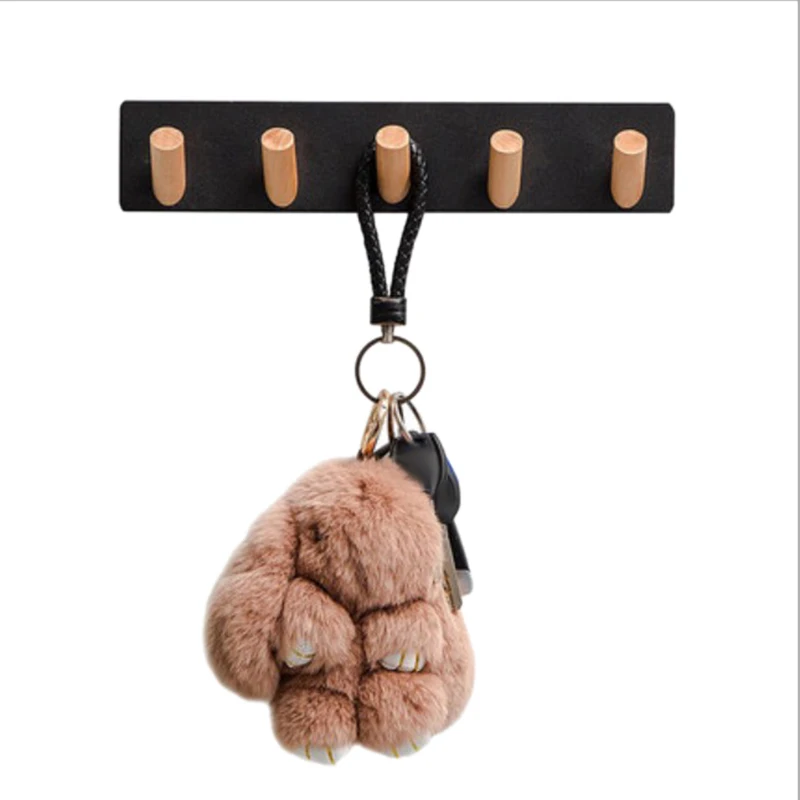 

Natural Wood Hook Wall Mounted Coat Caps Clothes Hangers Scarf Hat Bag Rack Plant Hanging Flower Storage Towel Headphones Pegs