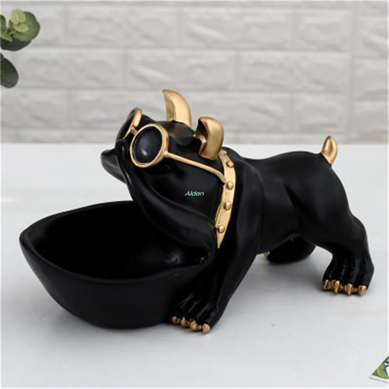 10 "Животное моделирование бульдог Canis ознакомительный Ключ коробка для хранения конфет украшения для дома ремесло креативный подарок