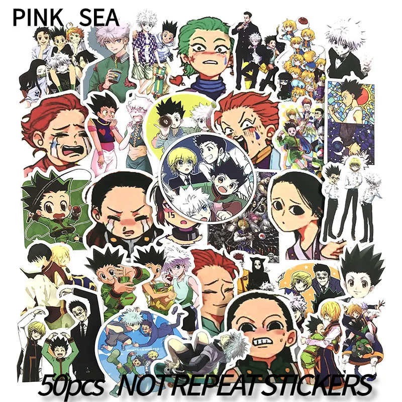 10/30/50Pcs/lot Japanese Anime HUNTER X HUNTER Sticker For DIY TOY Bicycle Car Skateboard  Snowboard Laptop Luggage Stickers ToB