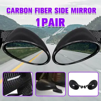 

Full Carbon Fiber Universal California Style Car Door Side Mirror Rearview Classic Retro Vintage Hot Rod Auto Part